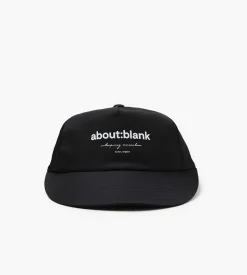 about:blank Box Cap Black Ecru