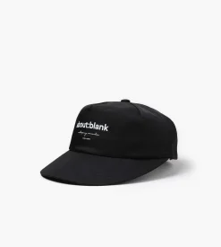 about:blank Box Cap Black Ecru
