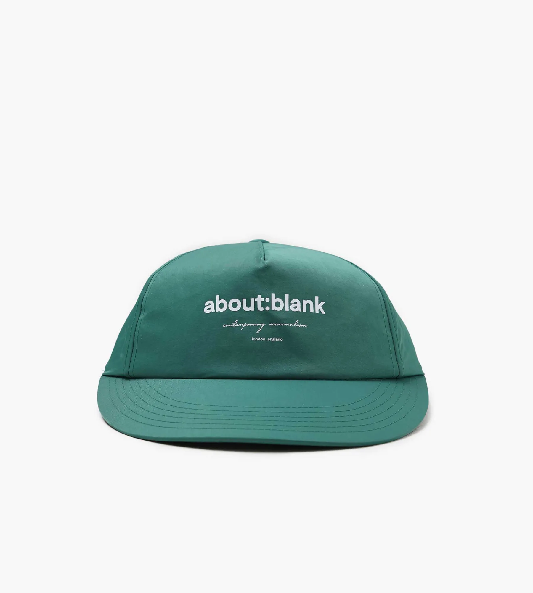 about:blank Box Cap Epsom Green Ecru