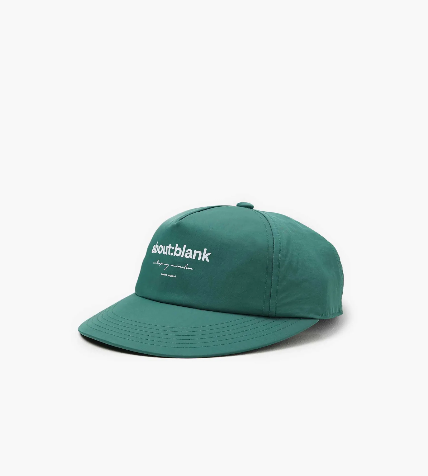 about:blank Box Cap Epsom Green Ecru