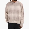 about:blank Ombre Brushed Crewneck Ecru Tan