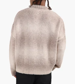 about:blank Ombre Brushed Crewneck Ecru Tan