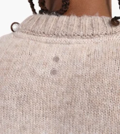 about:blank Ombre Brushed Crewneck Ecru Tan