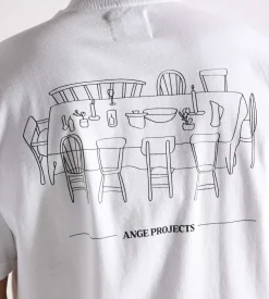 Ange Projects Dinner Tee White