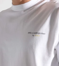 Ange Projects Dinner Tee White