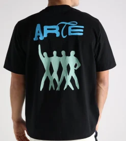 Arte Antwerp Back Logo People T-shirt Black