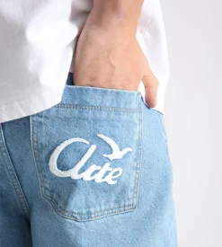 Arte Antwerp Bird Denim Pants Bleach