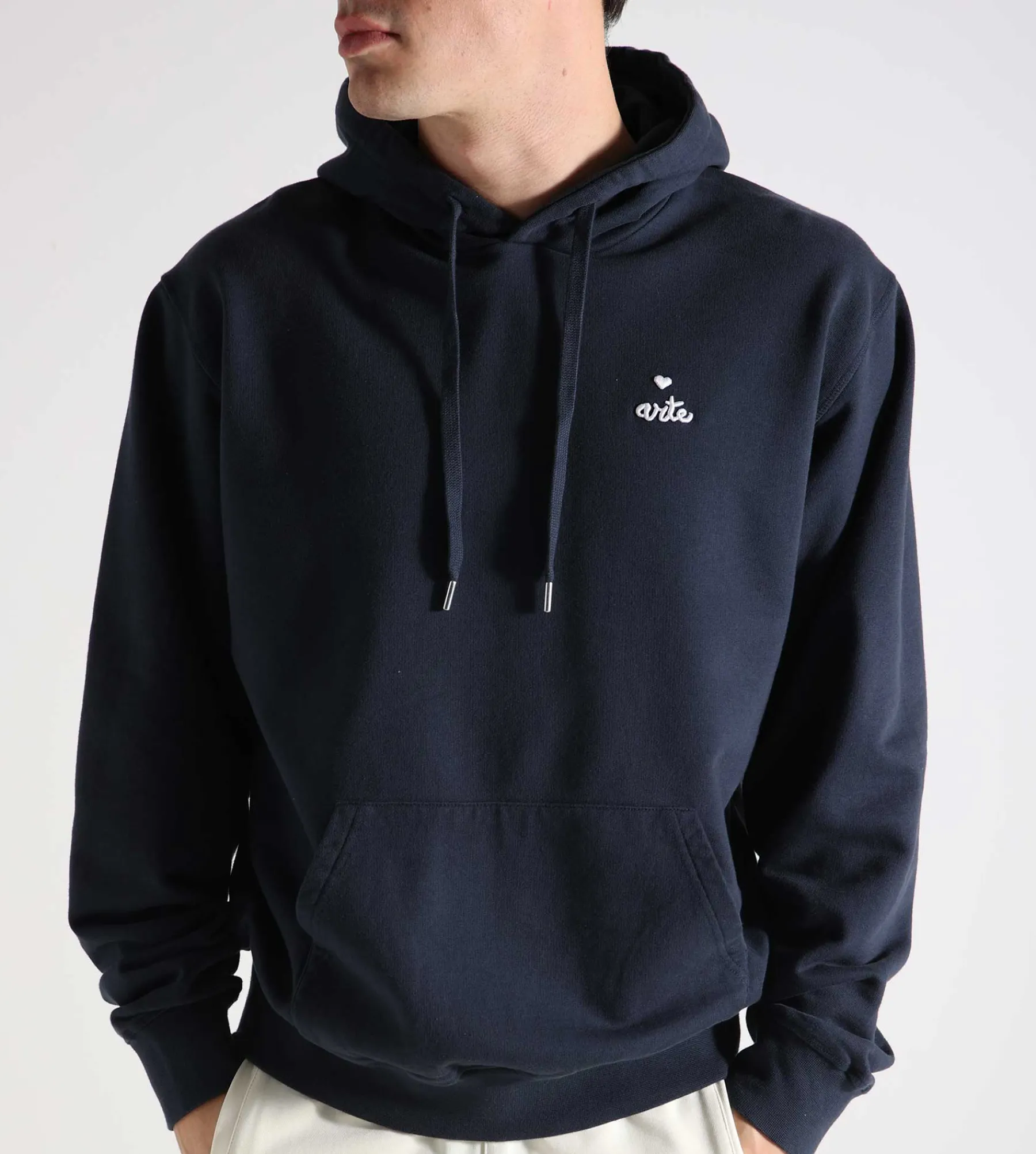 Arte Antwerp Heart Logo Hoodie Navy