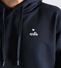Arte Antwerp Heart Logo Hoodie Navy