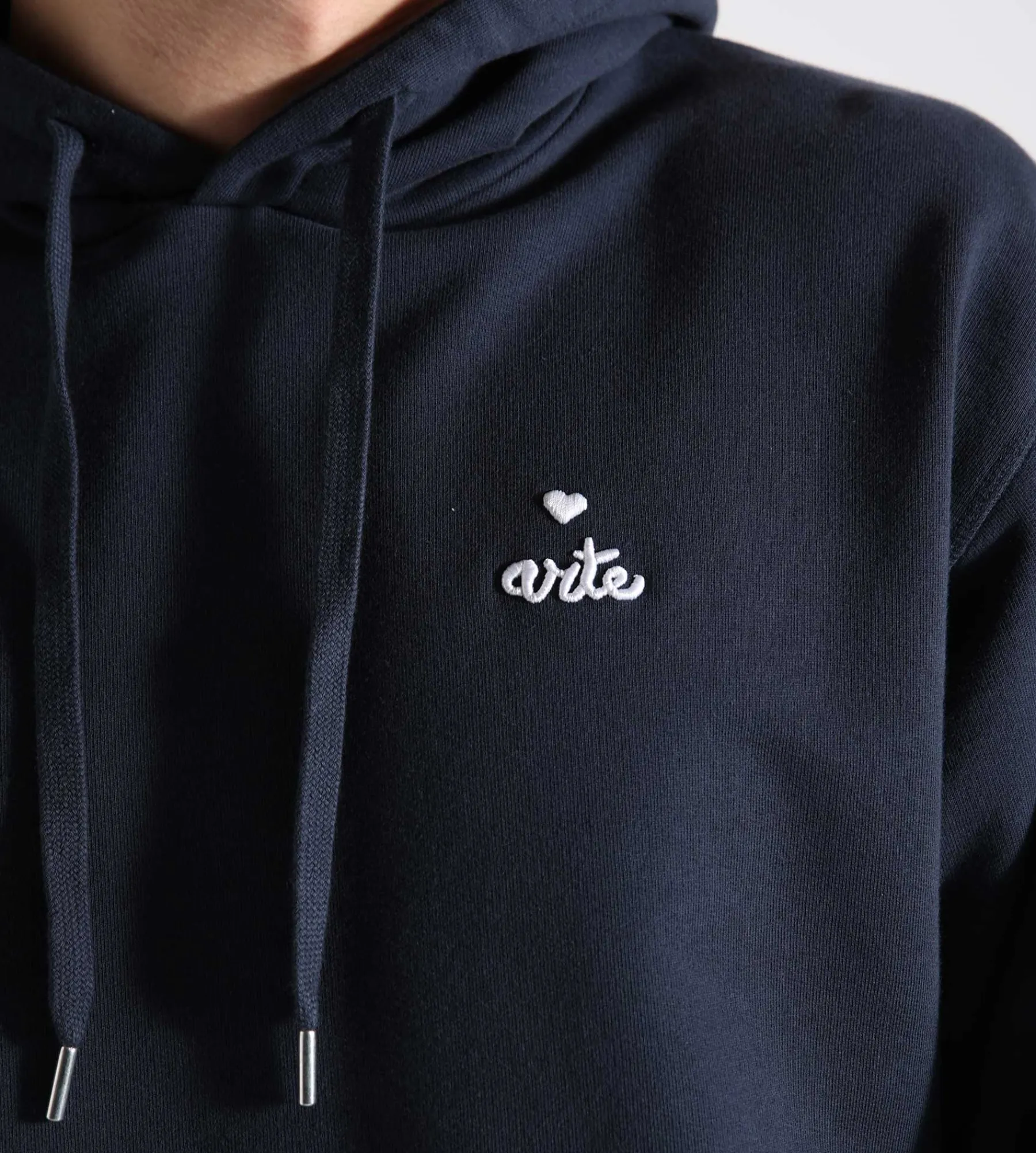 Arte Antwerp Heart Logo Hoodie Navy