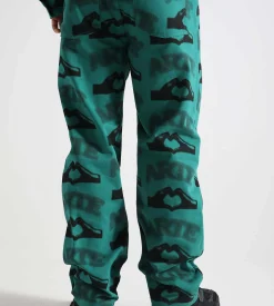 Arte Antwerp Heart Printed Pants Green