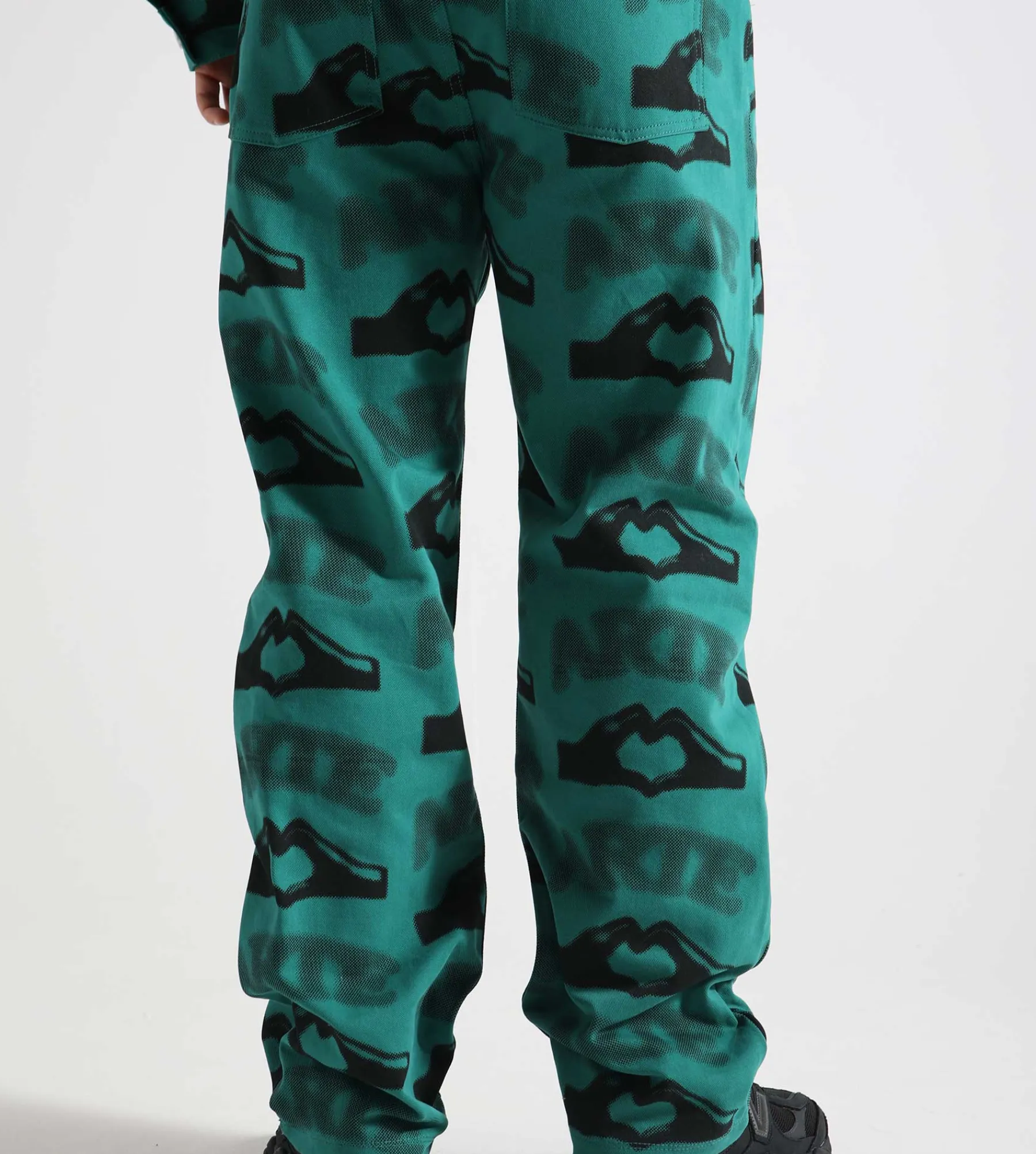 Arte Antwerp Heart Printed Pants Green