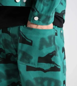 Arte Antwerp Heart Printed Pants Green