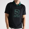 Arte Antwerp Logo Collar T-shirt Black Green
