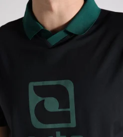 Arte Antwerp Logo Collar T-shirt Black Green