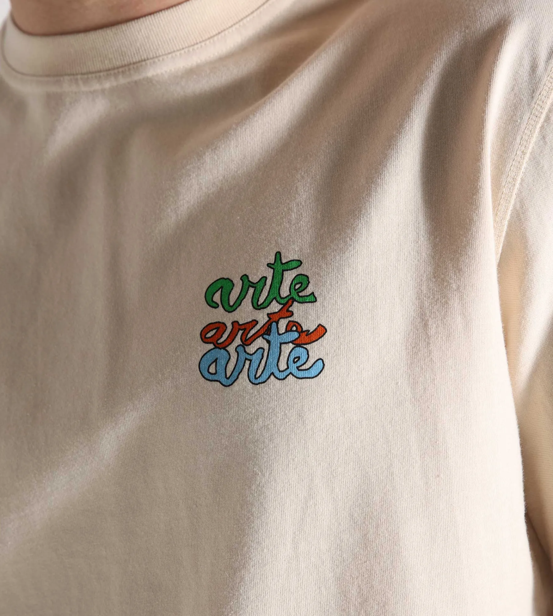 Arte Antwerp Multi Logo T-shirt Cream