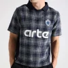 Arte Antwerp Square Collar T-shirt Plaid