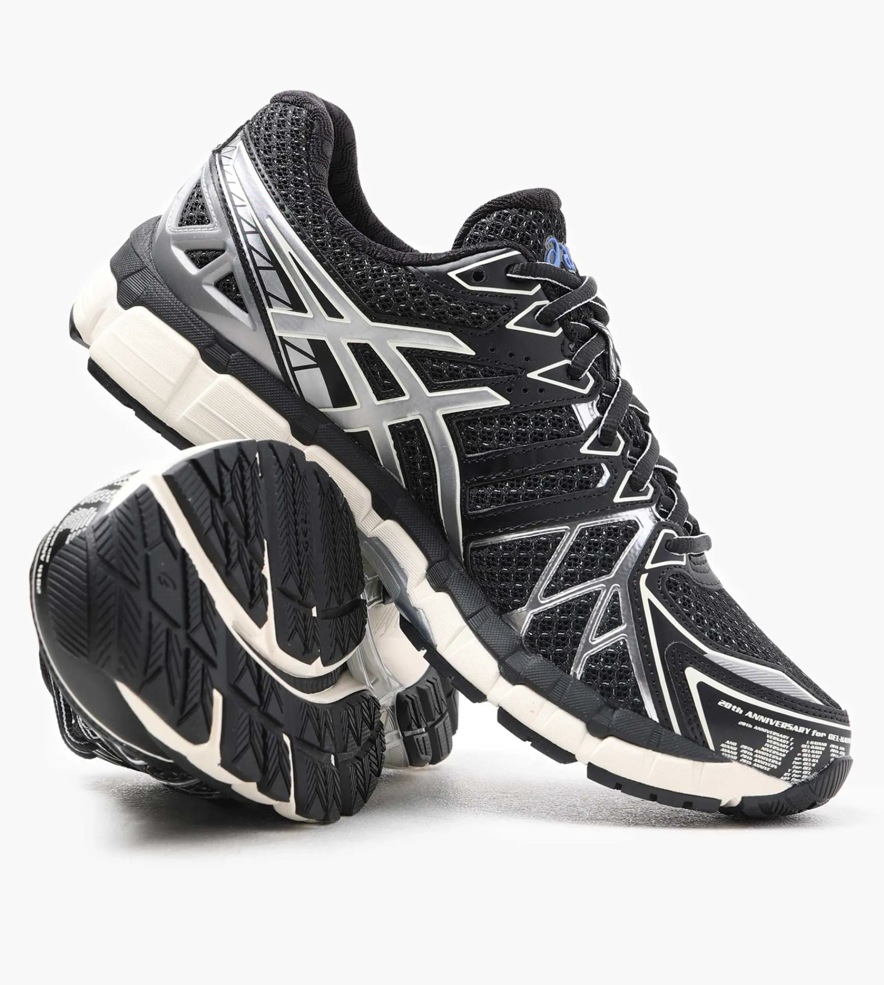 Asics Gel-Kayano 20 Black Pure Silver