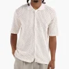 Baskèts Baskets Camp Collar Knit Shirt Ecru