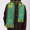 Baskèts Baskets Scarf Green Yellow