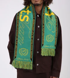 Baskèts Baskets Scarf Green Yellow