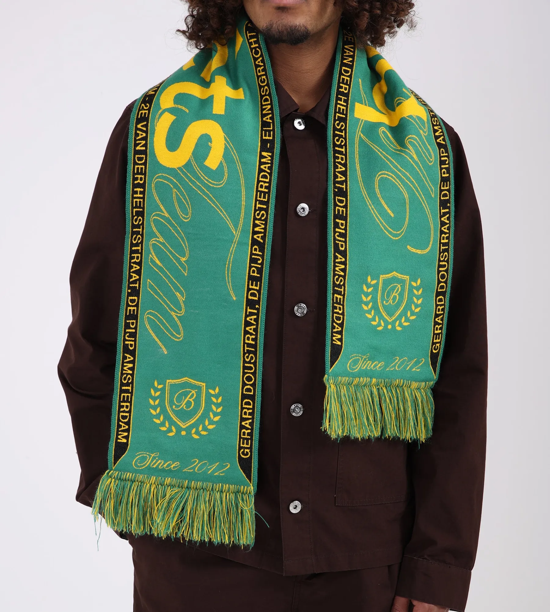 Baskèts Baskets Scarf Green Yellow