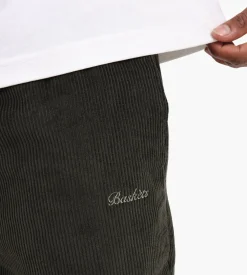 Baskèts Cord Shorts Moss Green