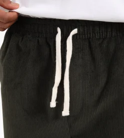 Baskèts Cord Shorts Moss Green
