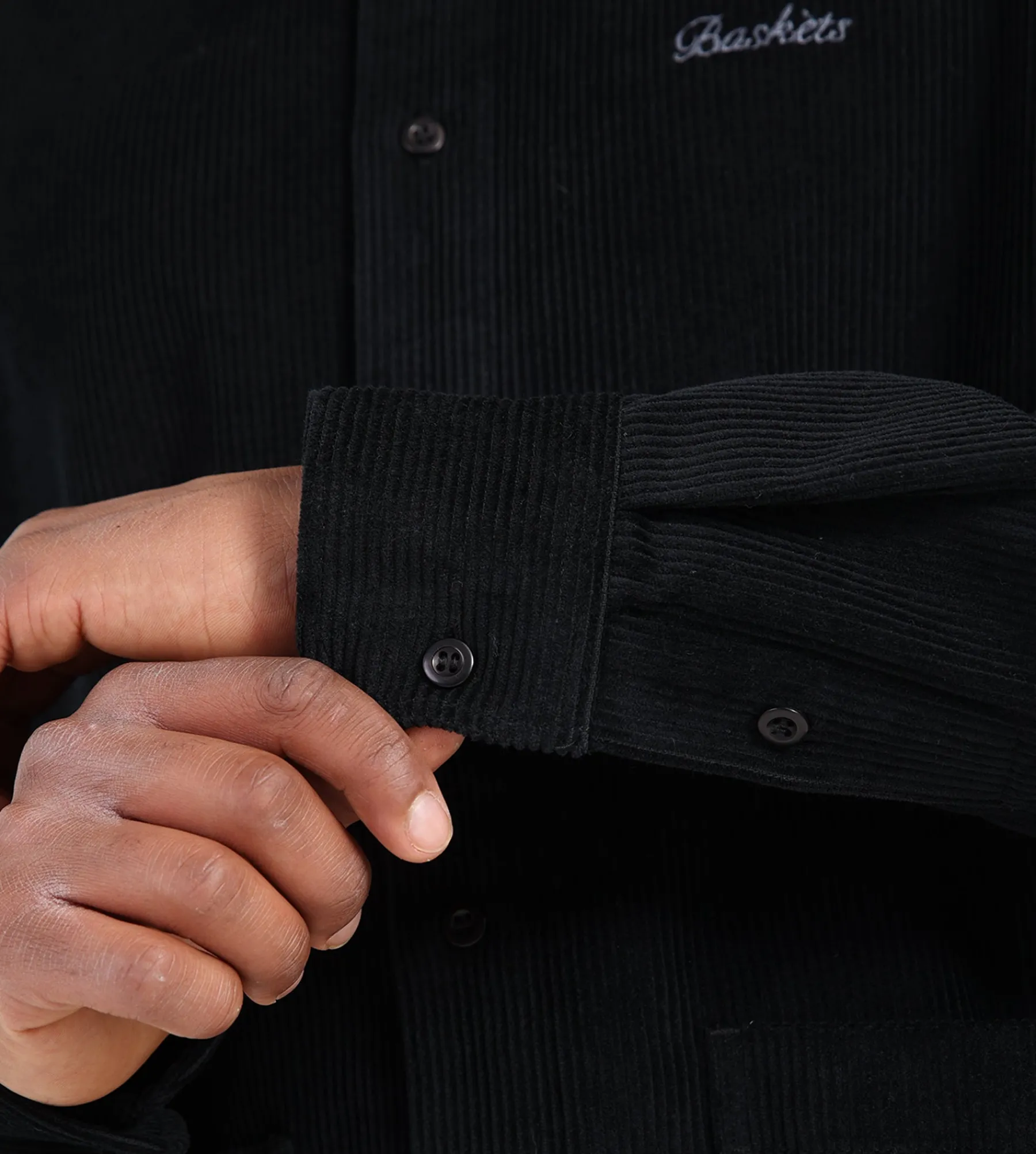Baskèts Corduroy Shirt Black