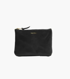 Baskèts Leather Zip Wallet Black