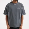 Baskèts Modern Contrast Tee Graphite