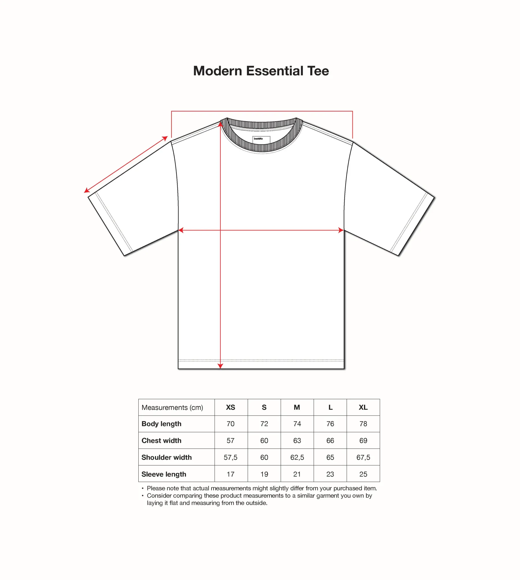 Baskèts Modern Essential Tee Marron