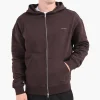 Baskèts Modern Zip Hoodie Marron