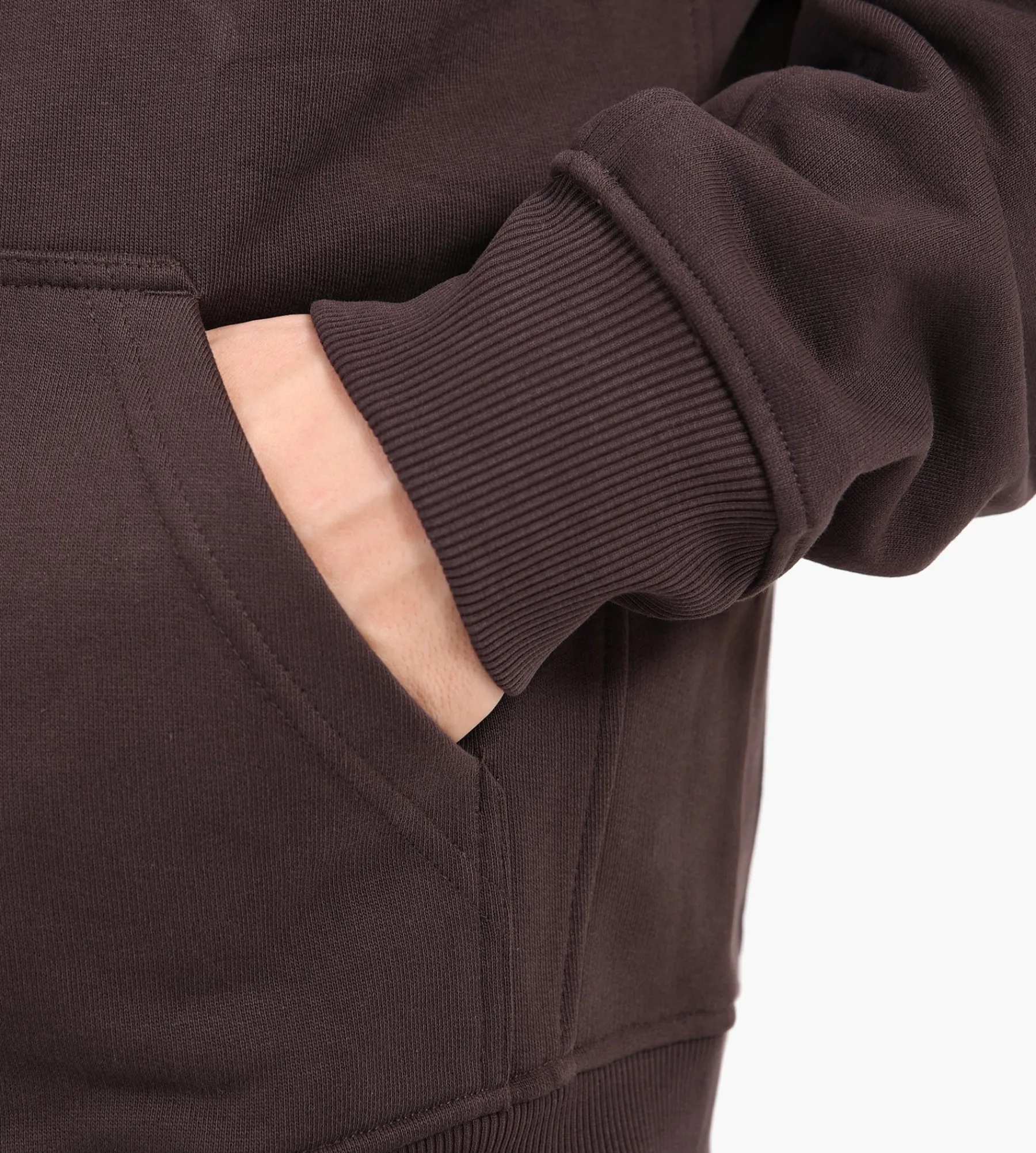 Baskèts Modern Zip Hoodie Marron