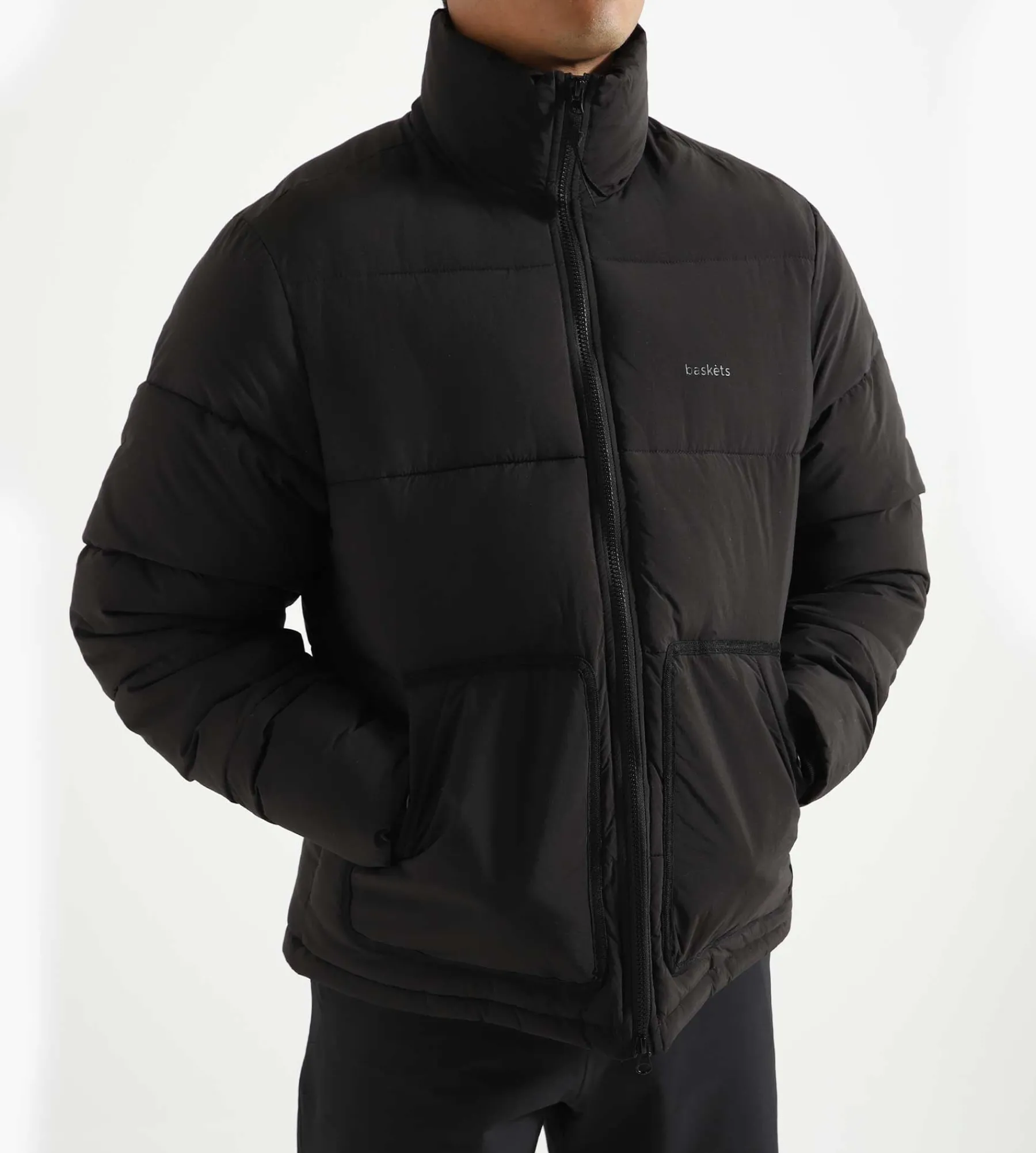 Baskèts Nylon Puffer Jacket Black