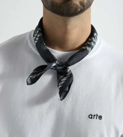 Baskèts Ropes Symbol Silk Scarf Navy