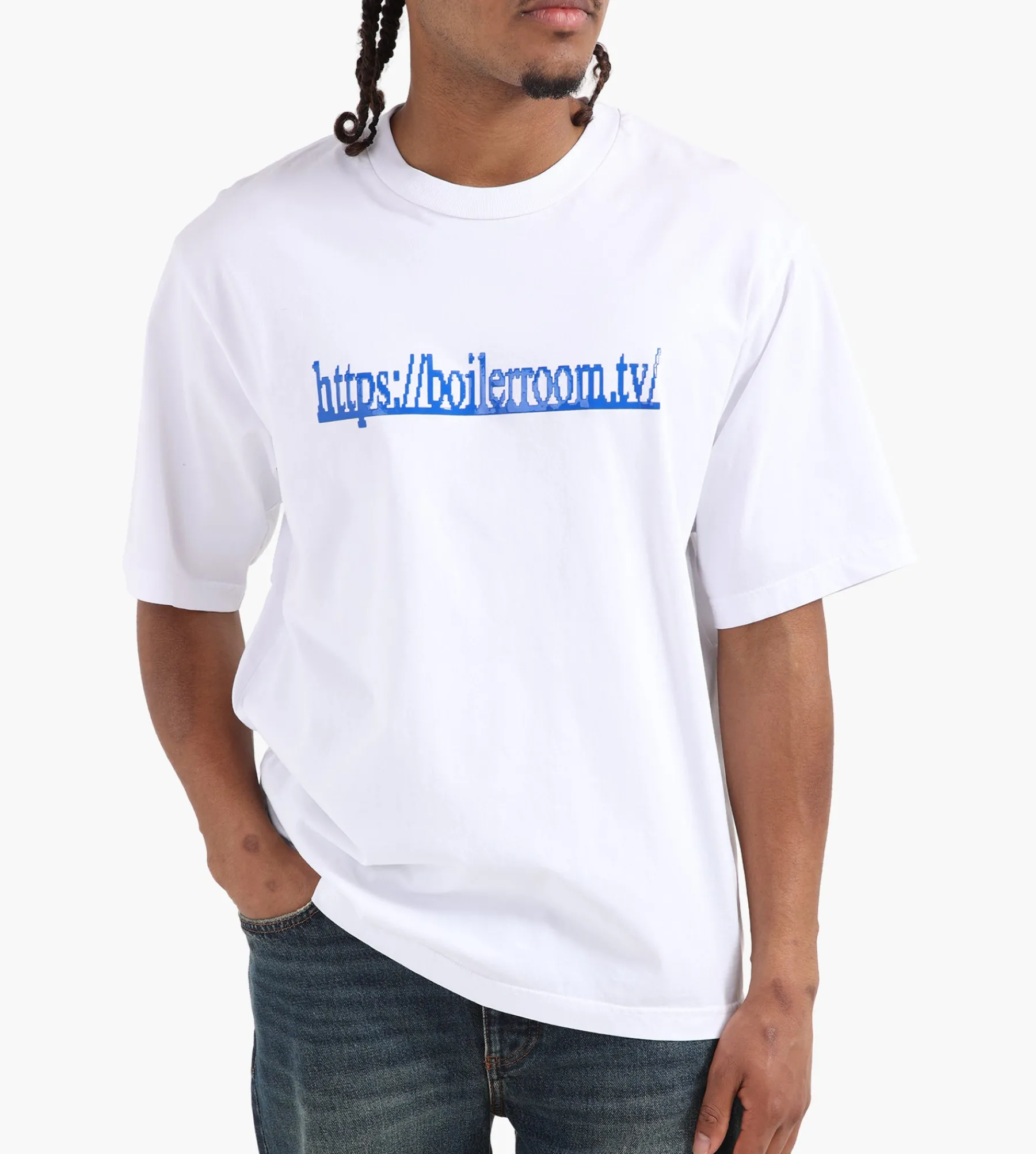 Boiler Room Tv Logo Tee White