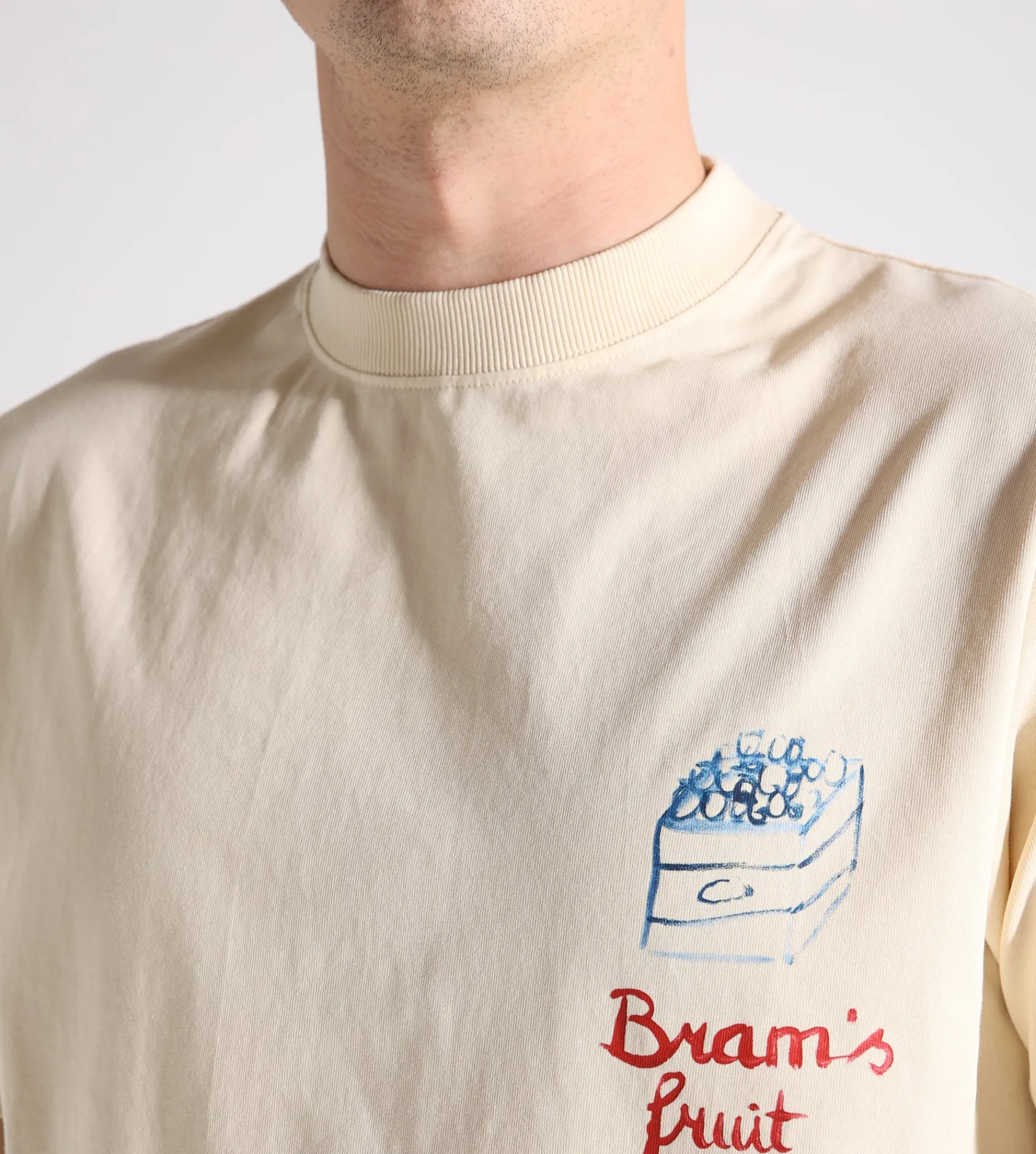 Bram's Fruit Crate Acrylic T-Shirt Beige