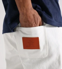 Bram's Fruit Denim Trouser White