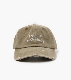 Bram's Fruit F*ck Off Cap Distressed Washed Olive Green