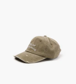Bram's Fruit F*ck Off Cap Distressed Washed Olive Green