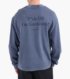 Bram's Fruit "F*ck Off” Longsleeve Distressed Washed Navy