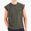 Bram's Fruit “F*ck Off” Sleevless T-Shirt Distressed Washed Charcoal