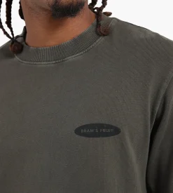 Bram's Fruit “F*ck Off” T-Shirt Distressed Washed Charcoal
