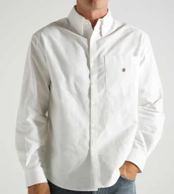 Bram's Fruit Gold Lemon Oxford Shirt White