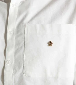Bram's Fruit Gold Lemon Oxford Shirt White