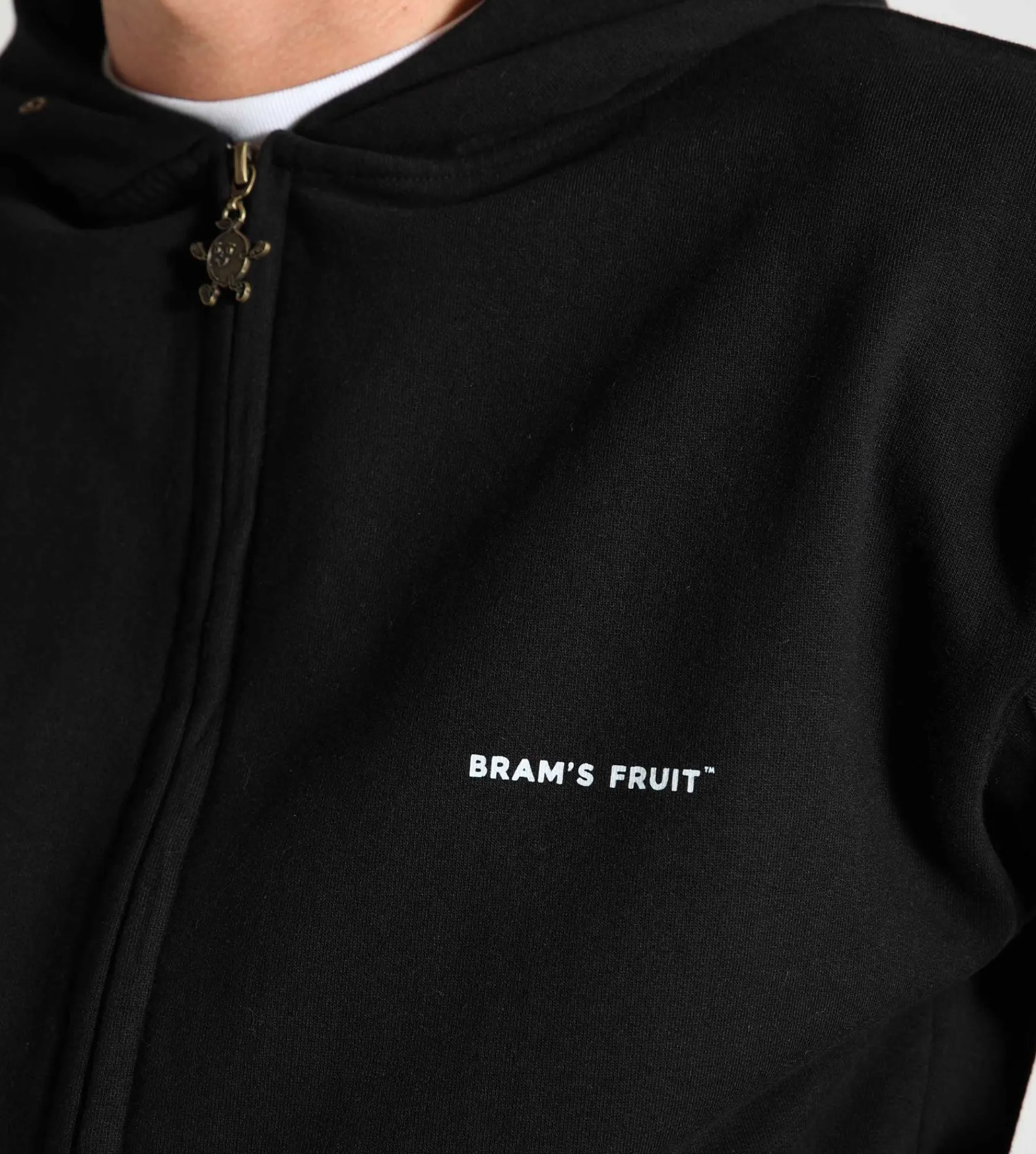 Bram's Fruit Lemon Buckle Zip up Hoodie Black
