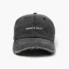 Bram's Fruit Logo Cap Distressed Washed Charcoal