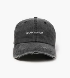 Bram's Fruit Logo Cap Distressed Washed Charcoal