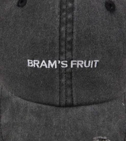 Bram's Fruit Logo Cap Distressed Washed Charcoal